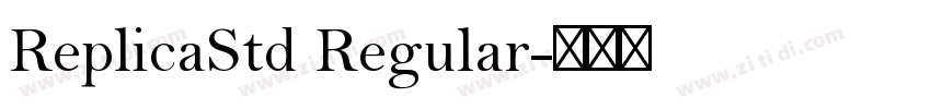ReplicaStd Regular字体转换